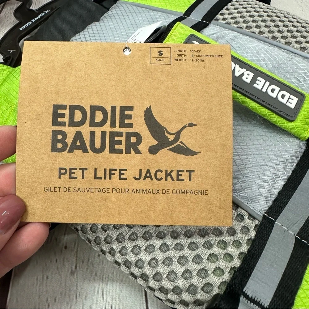 NWT eddie bauer pet life jacket sz small fur baby outdoor lake beach safety